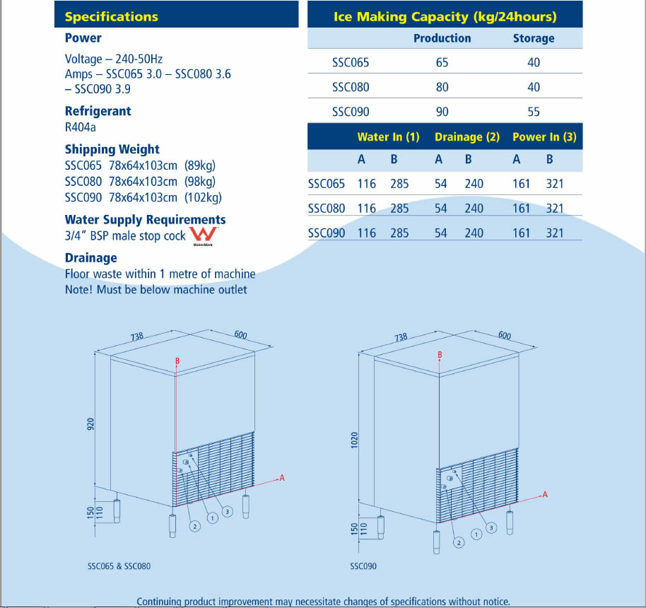 SSF090 Self contained ice flake machine