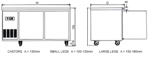under bar refrigerators dimensions